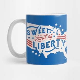 Sweet Land of Liberty // Vintage USA Patriotism Mug